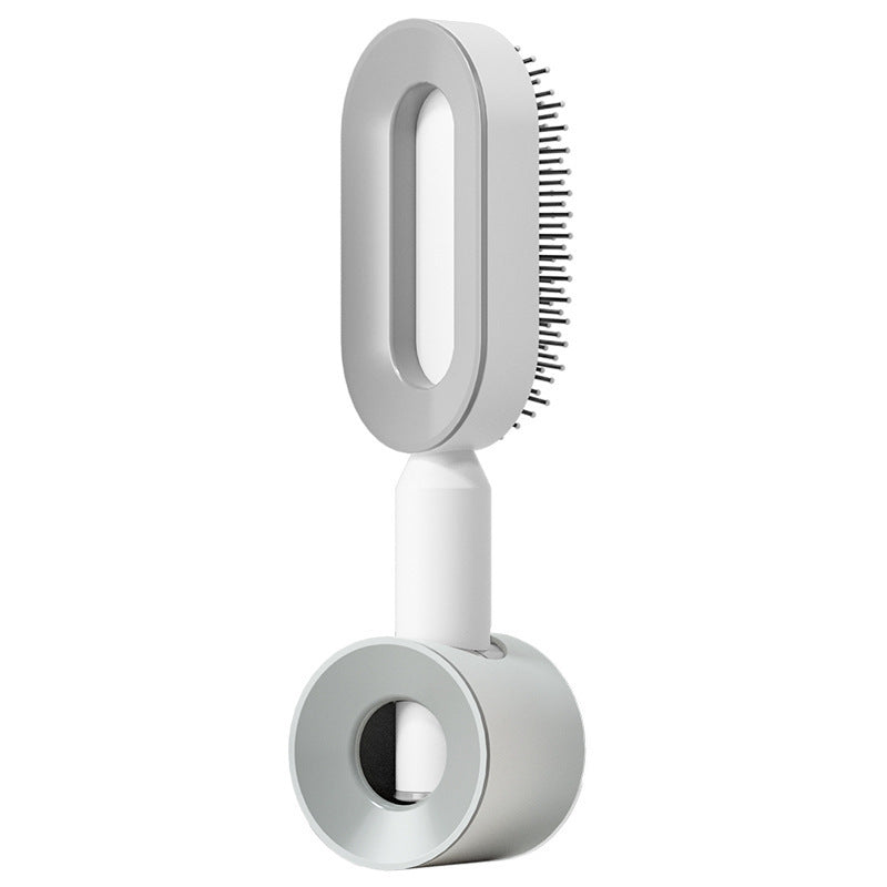 Self-Cleaning Hair Brush for Women – One-Key Cleaning Scalp Massage Comb, Anti-Static Detangling Air Cushion Hairbrush