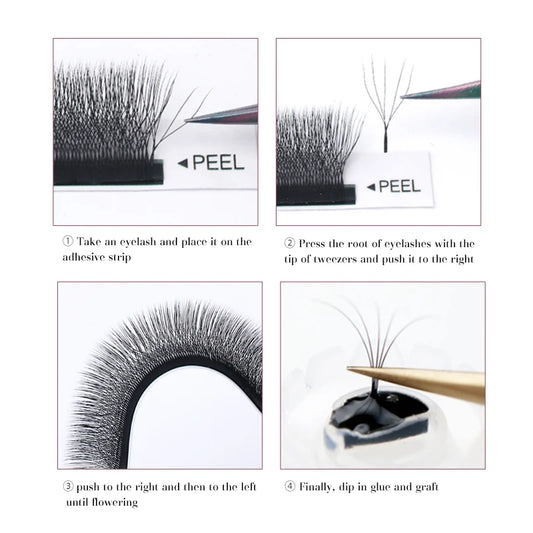 Decemars 5D W-Shaped – Eyelash Extensions – 12 Line Volume Lash✨