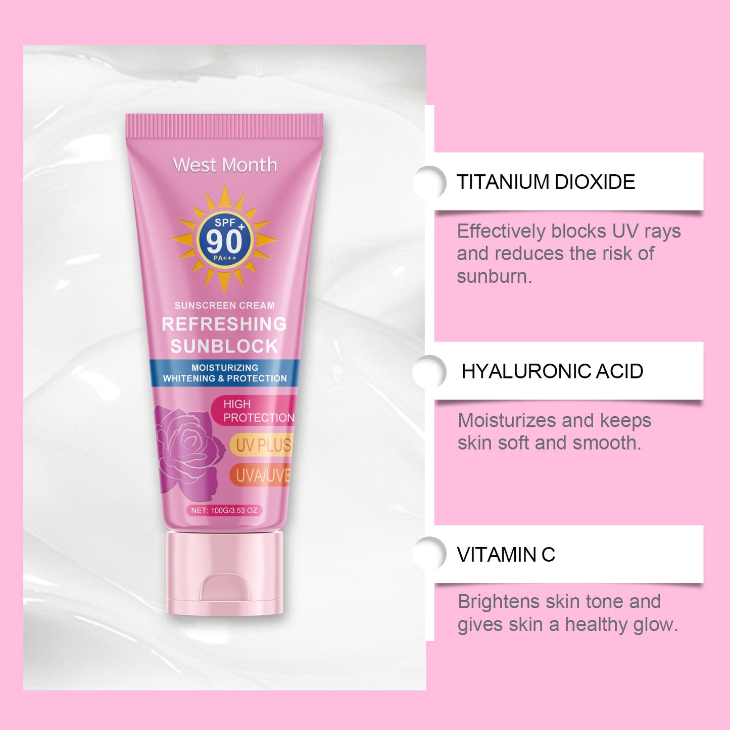 SPF 90 Uv Defense – Sunscreen Lotion✨