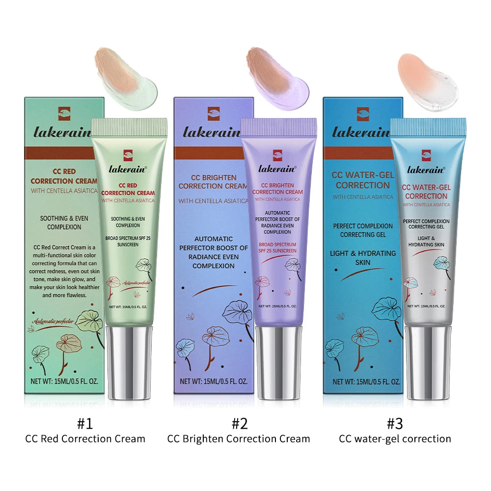 Centella Color-Changing CC – Cream Set (3Pcs) – High Coverage Korean Foundation✨