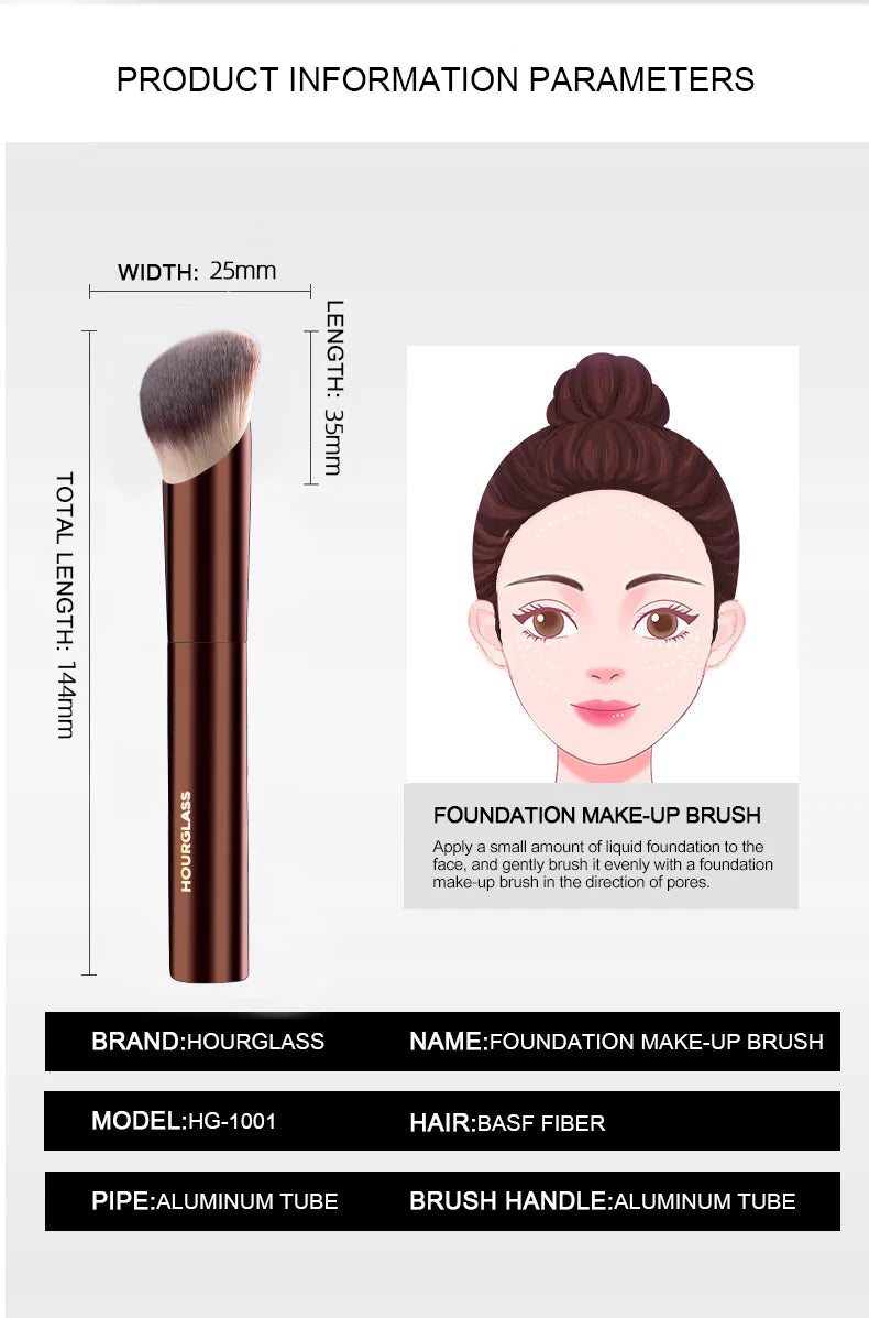Soft Glow Foundation – Makeup Brush – Ultra-Soft Fiber Face Brush✨