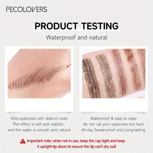 Eyebrow Tattoo Pen – (4-Tip) – Waterproof, Long-Lasting, 5 Shades✨