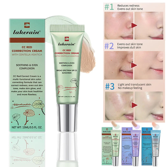 Centella Color-Changing CC – Cream Set (3Pcs) – High Coverage Korean Foundation✨