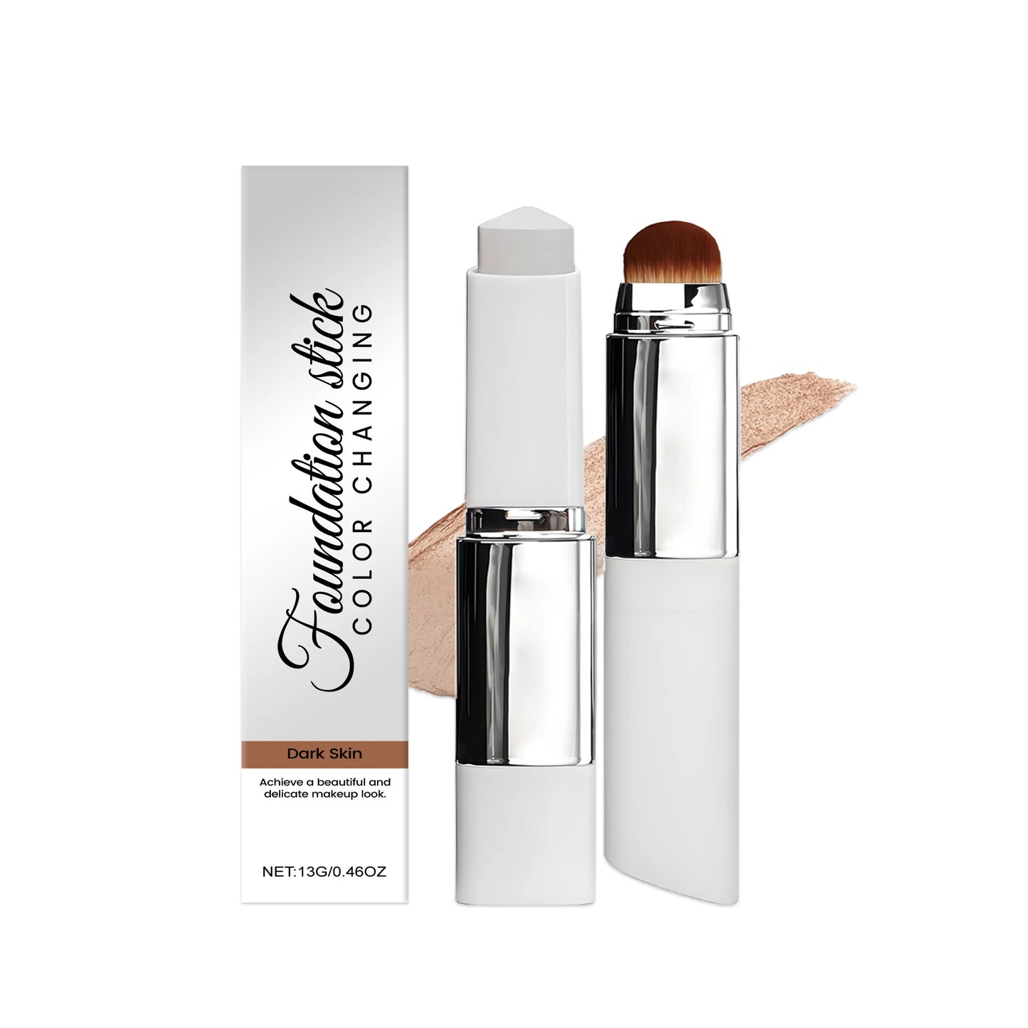 2-In-1 Double-Head Foundation Stick With Brush✨