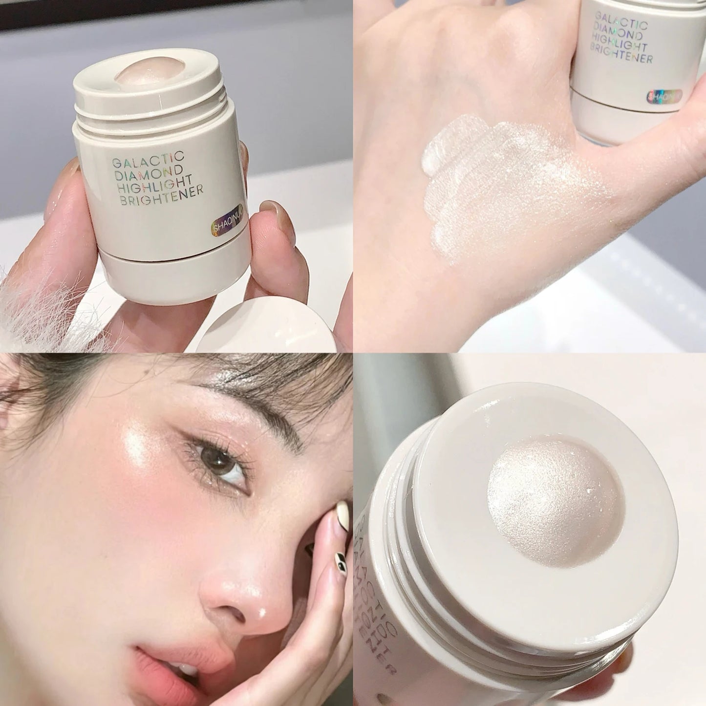 Pearlescent Liquid Highlighter – – Diamond Glow Body & Face Shimmer✨