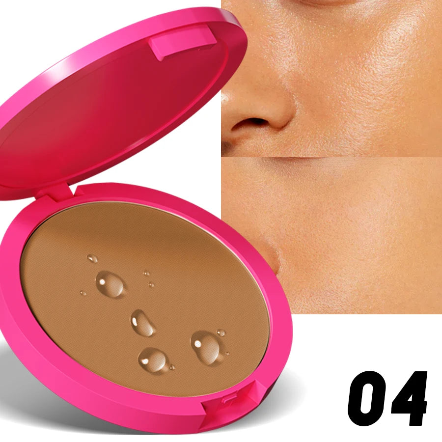 Natural Matte Pressed – Powder – Oil Control Brightening Compact Foundation & Concealer Face Powder✨