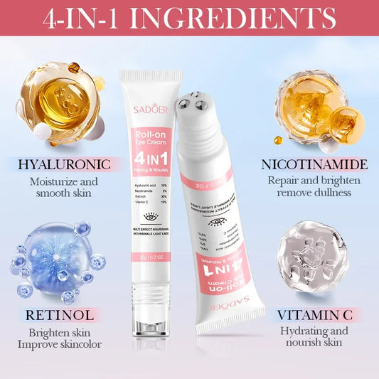 Sadoer 4-In-1 Roll-On – Eye Serum✨