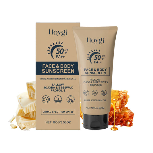 Spf 50+ Face & Body Sunscreen Cream – Waterproof Antioxidant Sunblock✨