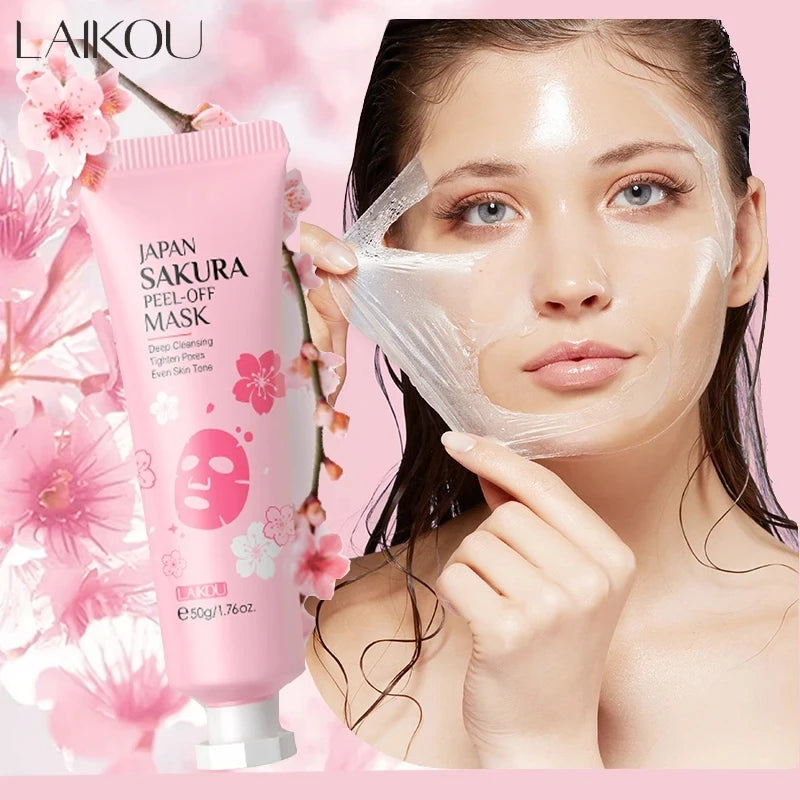 24K Gold Sakura Peel-Off Face Mask – Brightening & Glow Treatment✨