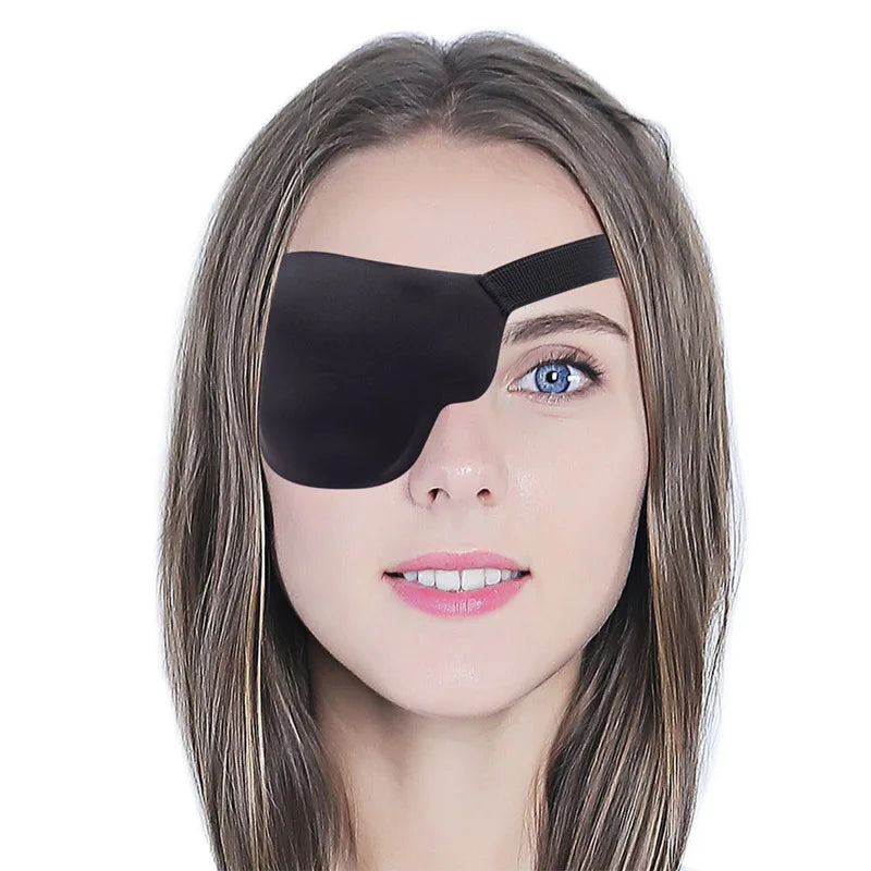 Black Single Eyepatch – Blindfold Adjustable Eye Mask 🖤😴