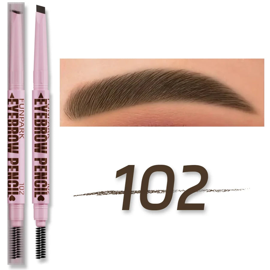 2-In-1 Luxury Eyebrow – Pencil & Brush – Waterproof Long-Lasting Brow Pen✨