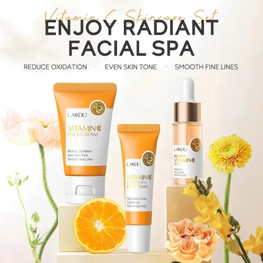 Laikou Vitamin C – Sakura Snail Skincare Set (3Pcs)✨🌸🐌