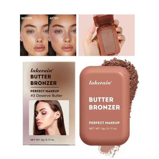 Matte Bronzer & – Contour Stick – Face Sculpting Shading Makeup with Illuminator for Natural 3D Definition✨