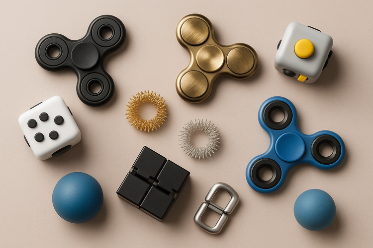Anxiety & Stress-Relief Fidget Tools (spinners, cubes, acupressure rings)