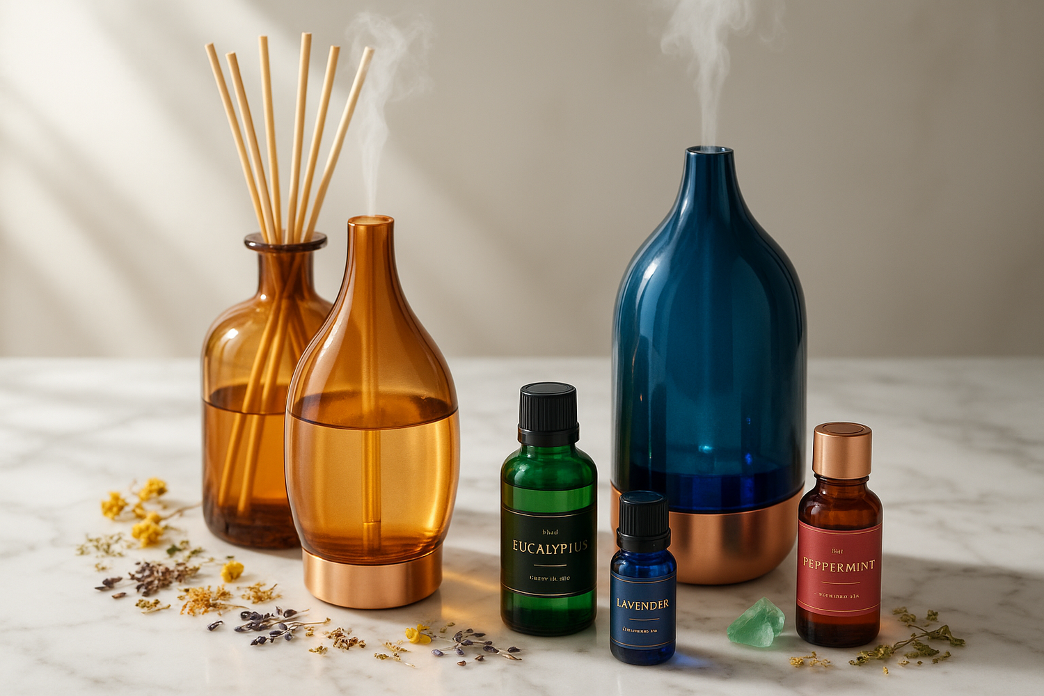 Aromatherapy diffusers & essential oils