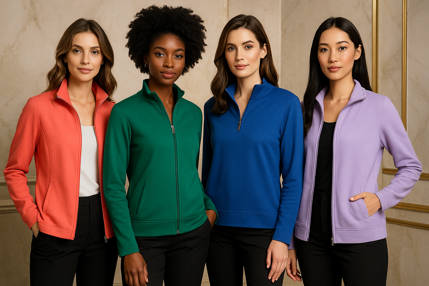 Lightweight Zip Jackets & Pullovers 🧥