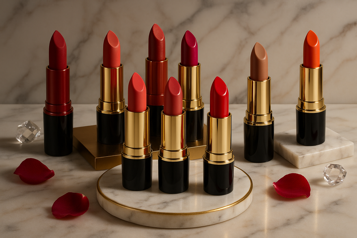 Lipsticks (Matte, Satin, Cream)