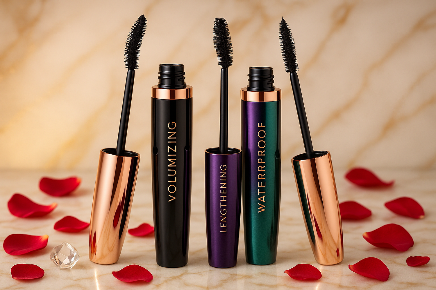 Mascaras (Volumizing, Lengthening, Waterproof)
