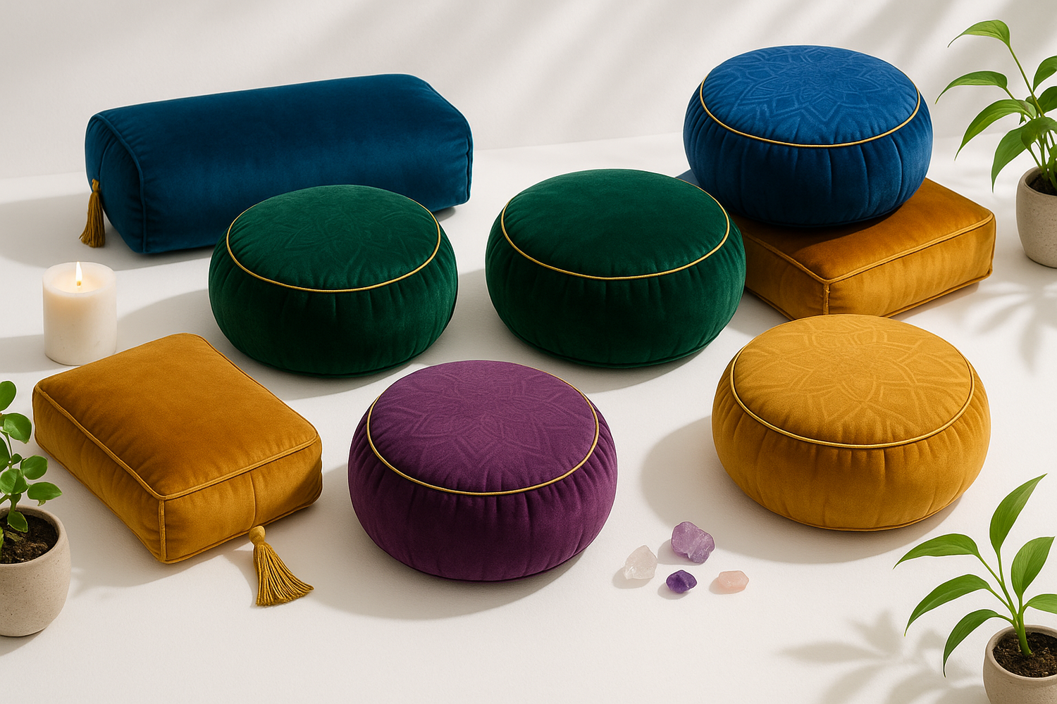 Meditation Cushions 🕯  & Bolsters 🧱