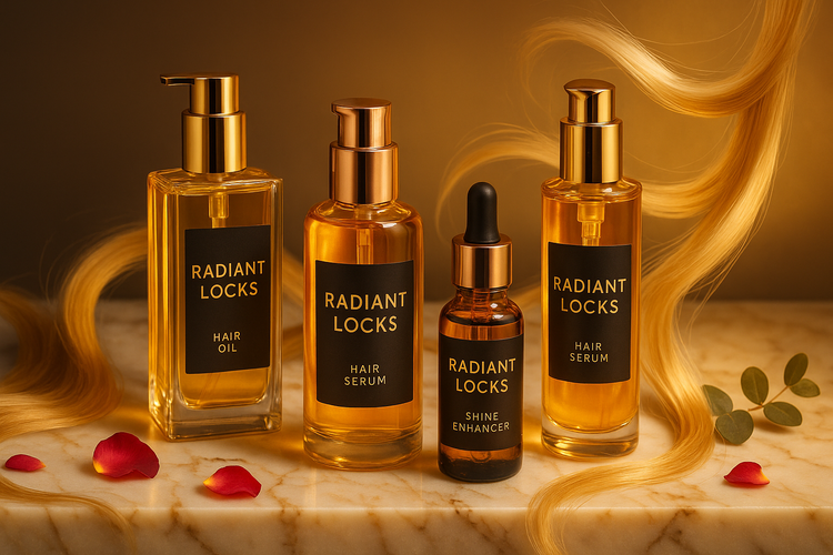 Radiant Locks – (Oils, Serums & Shine Enhancers)