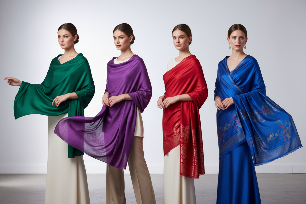 Silk Blend Shawls 🪡