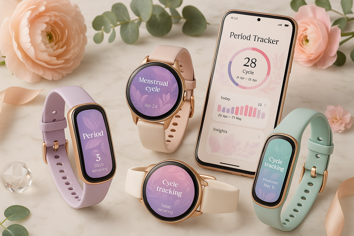 Smart Menstrual Trackers (wearables, app-connected)
