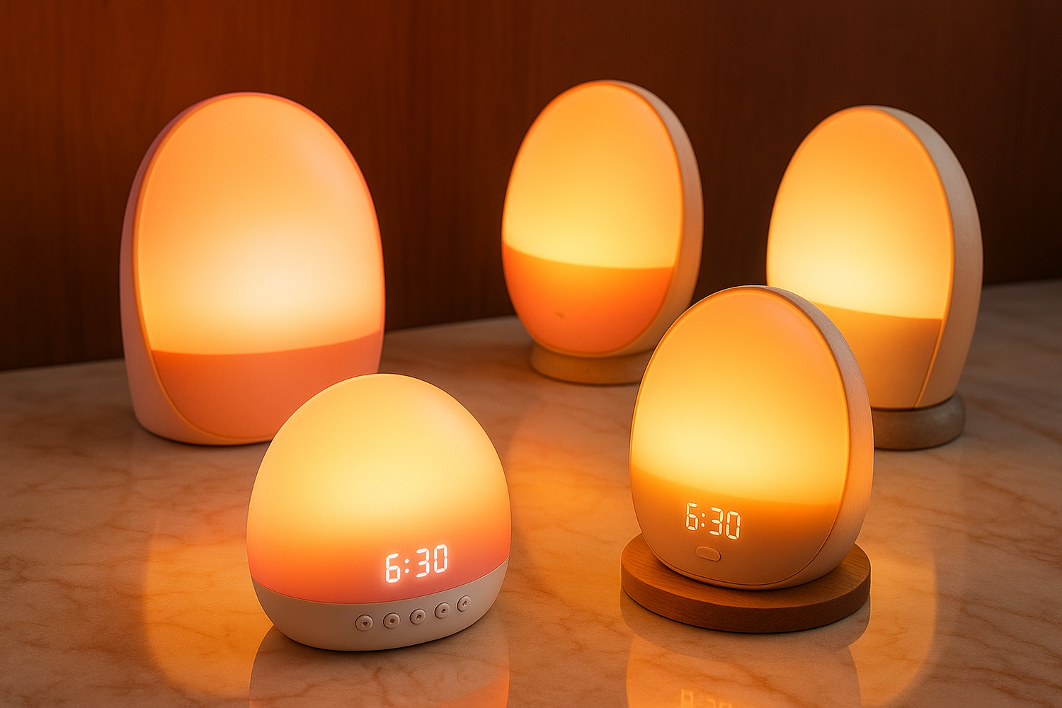Sunrise Alarm Clocks (gentle light wake-up)
