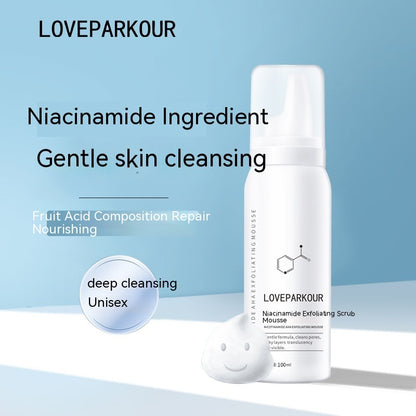 Nicotinamide Exfoliating Cleansing Mousse – Deep Pore Cleanser for Brightening, Oil Control & Acne Care Foam Face Wash