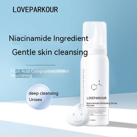 Nicotinamide Exfoliating Cleansing Mousse – Deep Pore Cleanser for Brightening, Oil Control & Acne Care Foam Face Wash