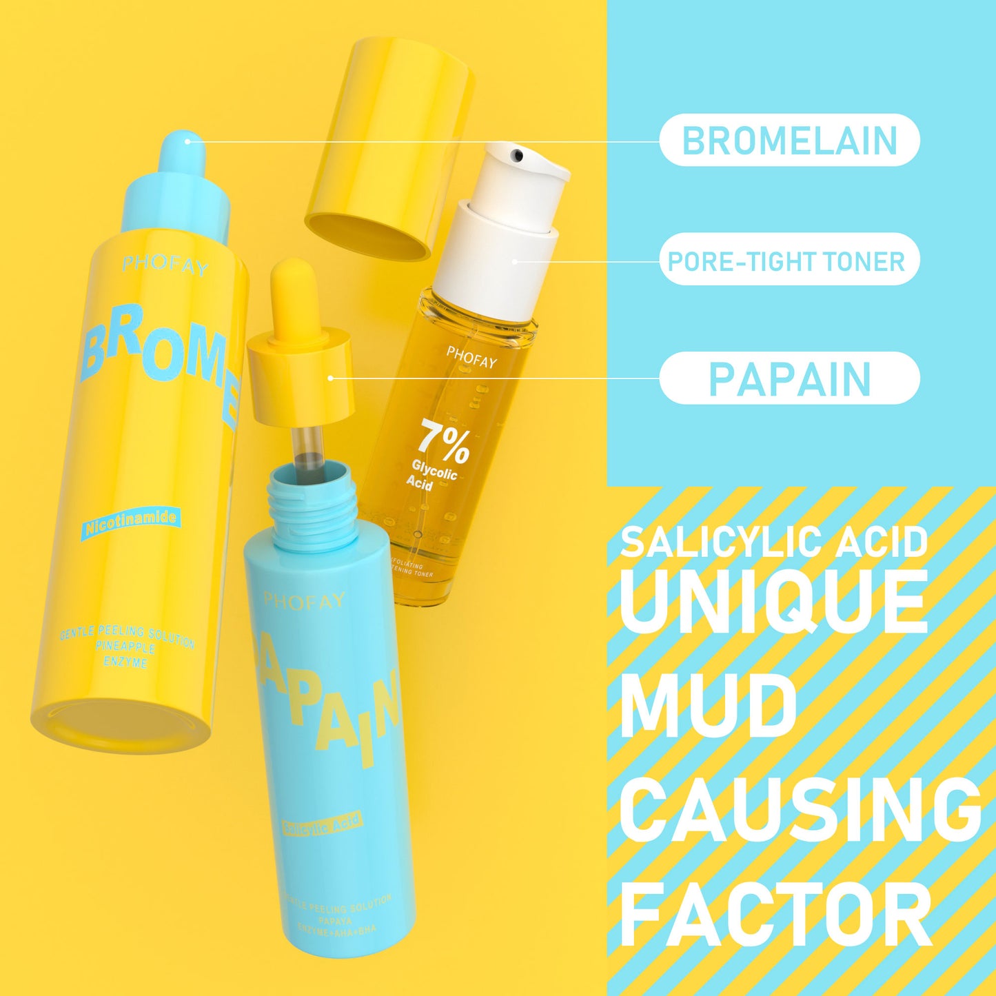 Phofay Glycolic Acid – Aha Toner – Exfoliating & Brightening ✨