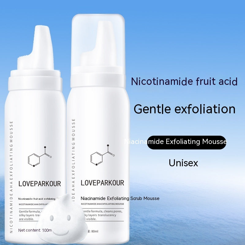 Nicotinamide Exfoliating Cleansing Mousse – Deep Pore Cleanser for Brightening, Oil Control & Acne Care Foam Face Wash