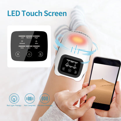 Electric Heated Knee – Massager – Rechargeable Pain Relief, Infrared & Vibration Therapy✨