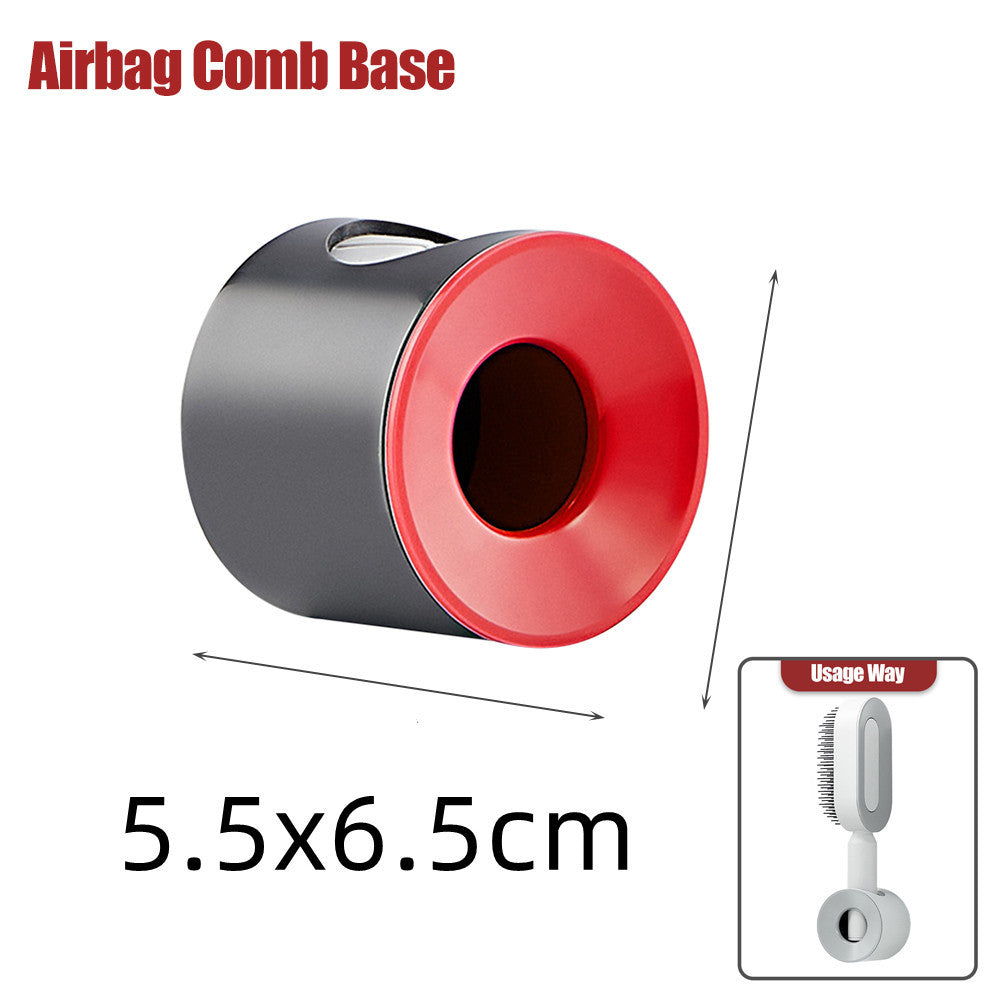 Self-Cleaning Hair Brush for Women – One-Key Cleaning Scalp Massage Comb, Anti-Static Detangling Air Cushion Hairbrush