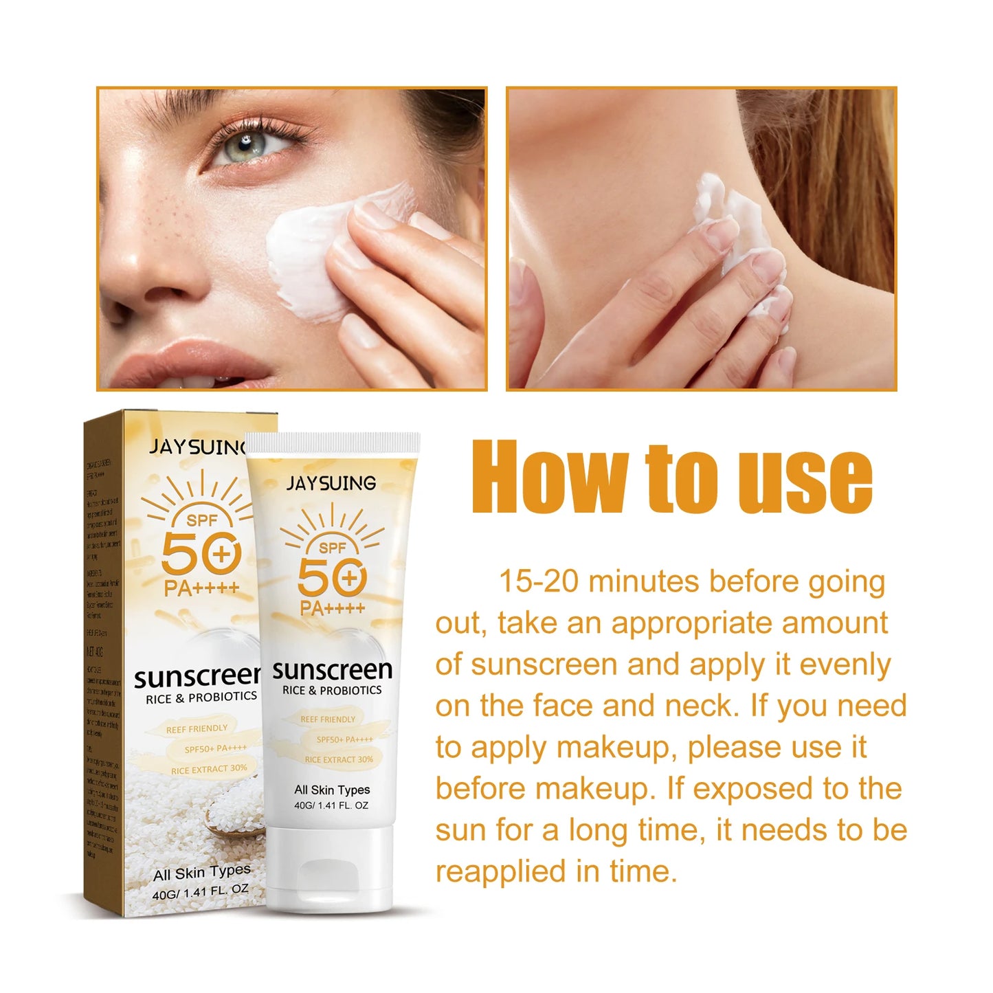 Jaysuing Probiotic Moisturizing – Sunscreen Spf50 ✨