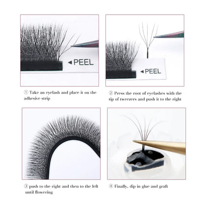 Decemars 5D W-Shaped – Eyelash Extensions – 12 Line Volume Lash✨