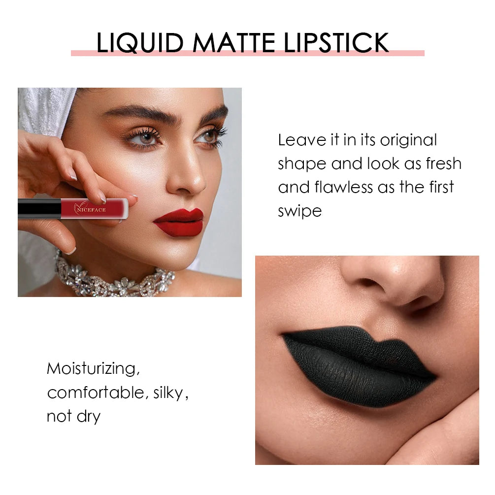 Midnight Velvet Luxe  | Waterproof Matte Liquid Lipstick ✨