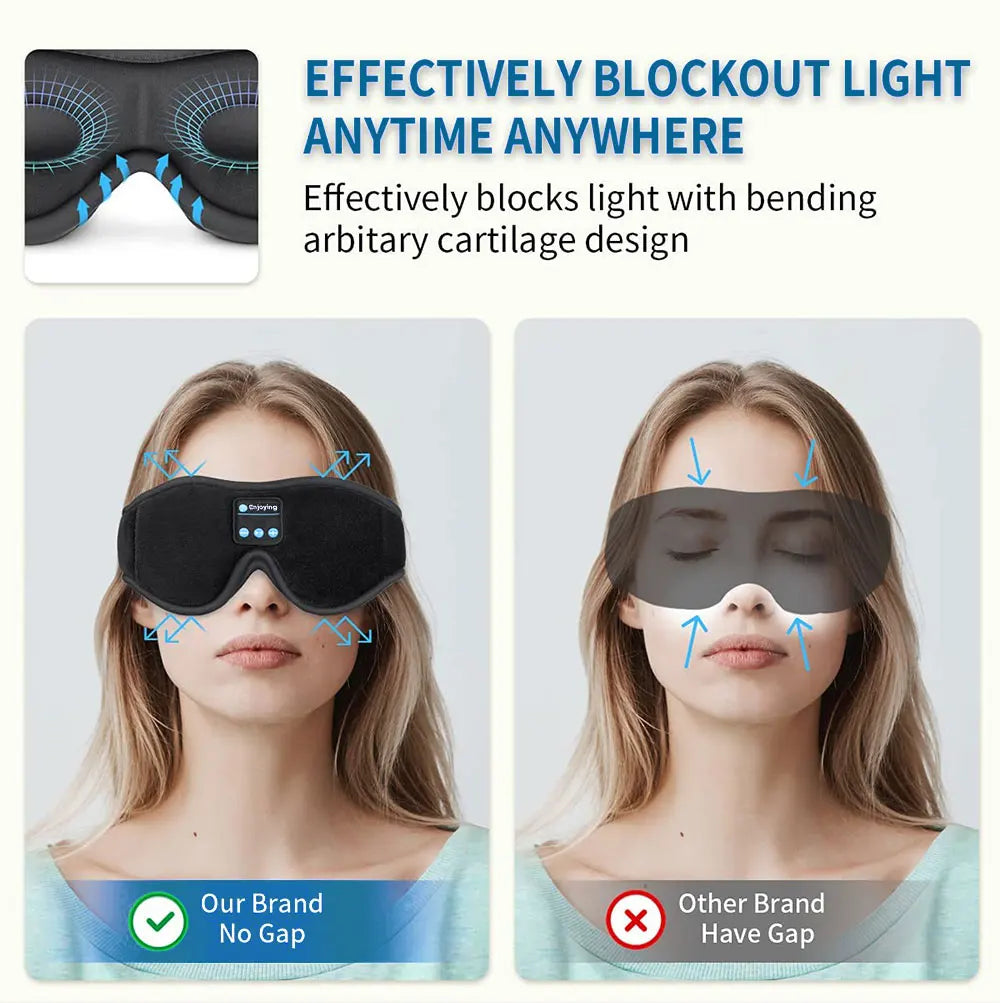 Bluetooth 3D Sleep Eye Mask Headphones 🎧😴