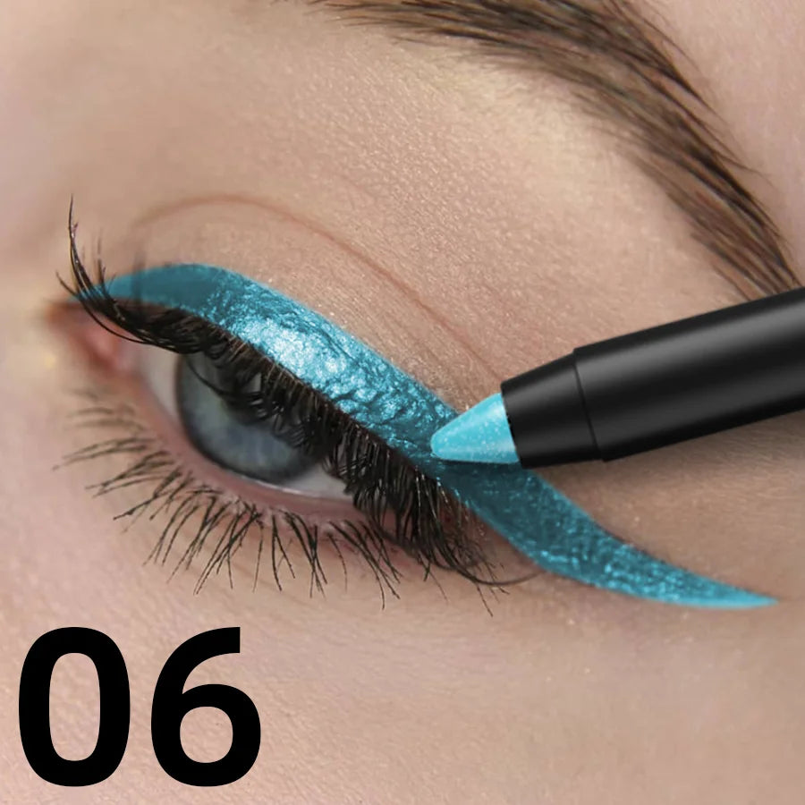 Metallic Eyeliner Pen – – Waterproof, Shimmer, High-Pigment (10-Color )✨