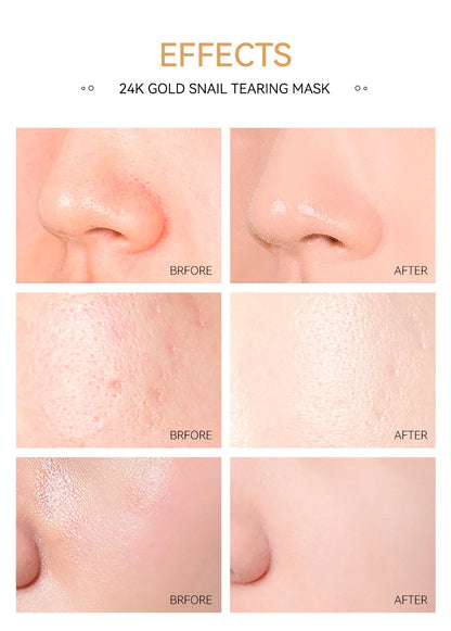 24K Gold Sakura Peel-Off Face Mask – Brightening & Glow Treatment✨