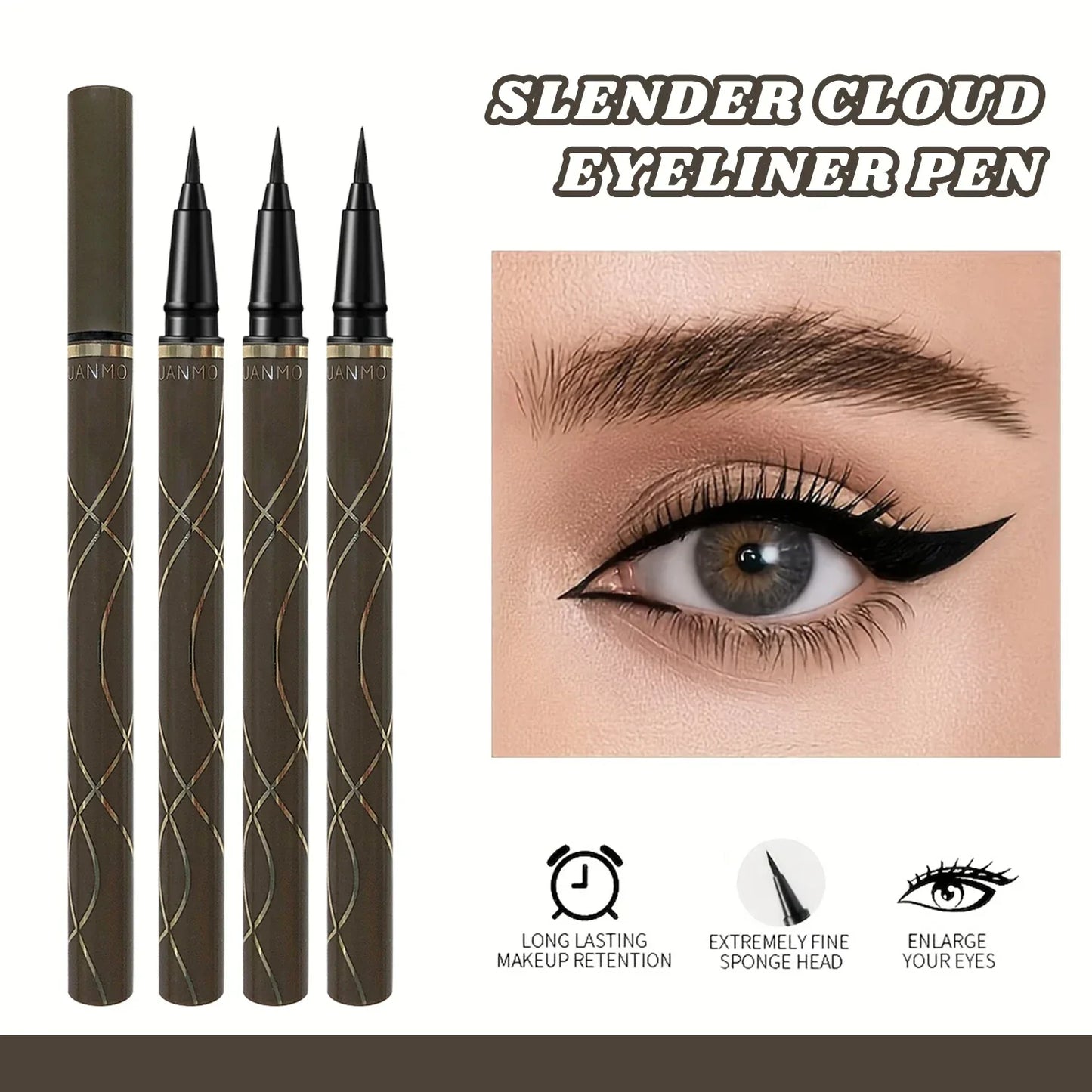 Slim Gel Eyeliner – Pen – Waterproof, Smudge-Proof, High-Pigment✨