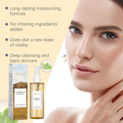 EELHOE Centella Asiatica Cleansing Oil for Sensitive Skin– Gentle Makeup Remover, Barrier Repair & Deep Skin Cleansing