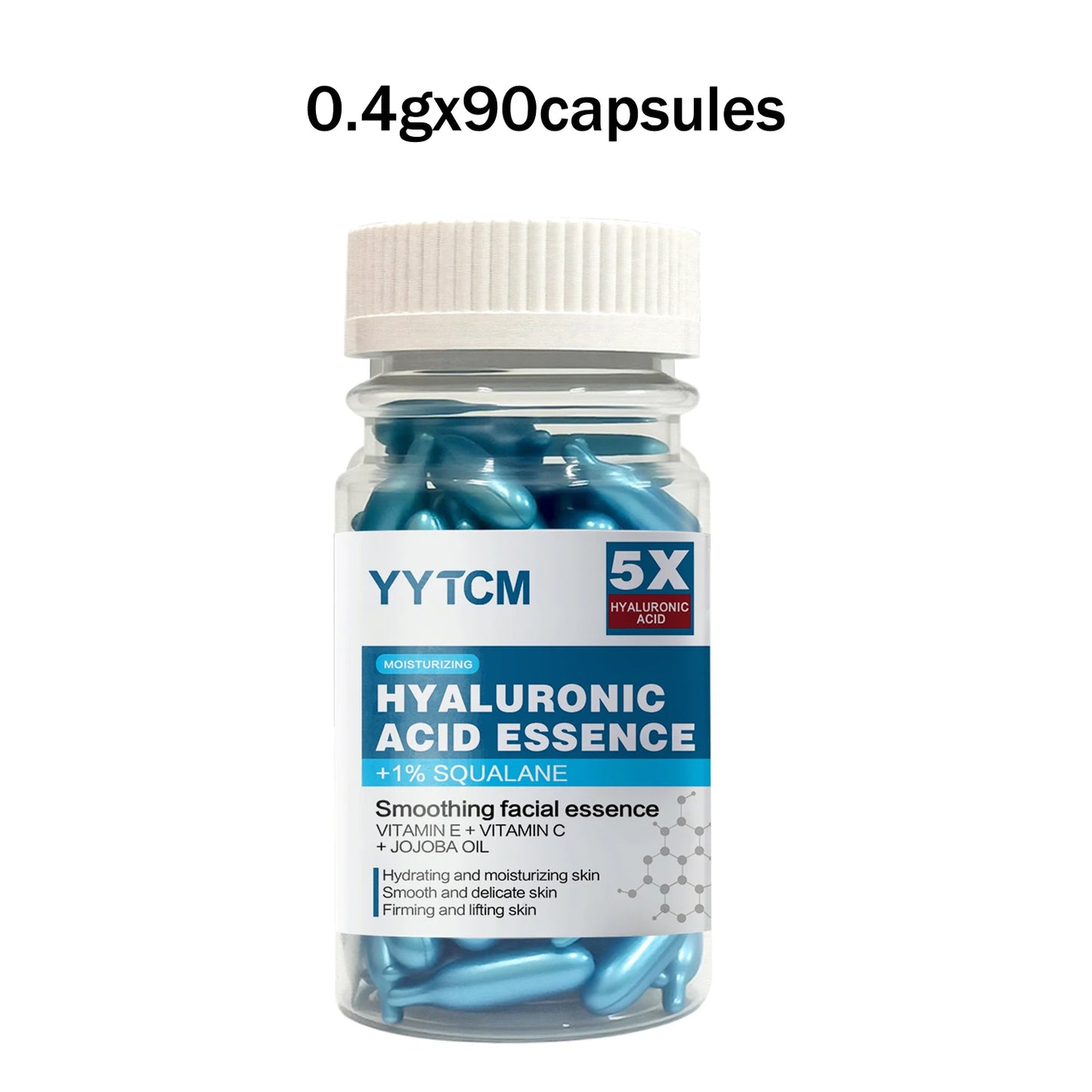 Hyaluronic Acid Capsule – Serum (30 Capsules) – Deep Moisturizing & Brightening Face Essence✨