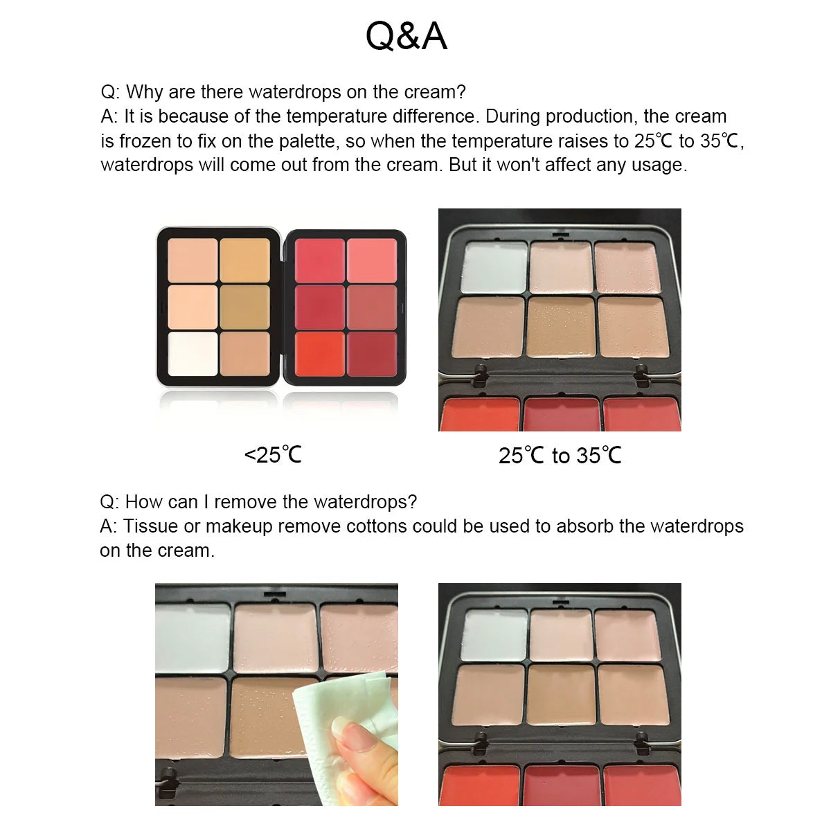 12-Color All-In-One Makeup – Palette – Concealer, Blush, Contour & Highlight Cream Face Palette✨