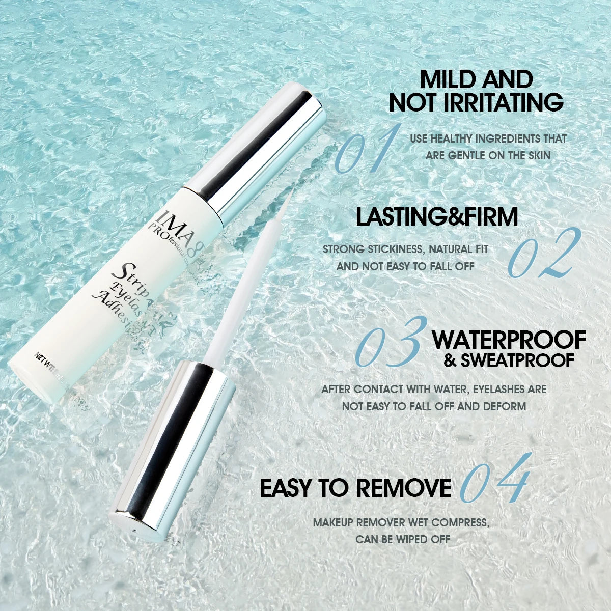 Imagic Lash Glue – & Primer – Waterproof, Quick-Dry, Long-Lasting✨