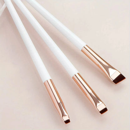 3-Piece Precision Eye – Makeup Brush Set – Angled Eyebrow, Eyeliner &amp; Ultra-Fine Eyeshadow Brushes✨