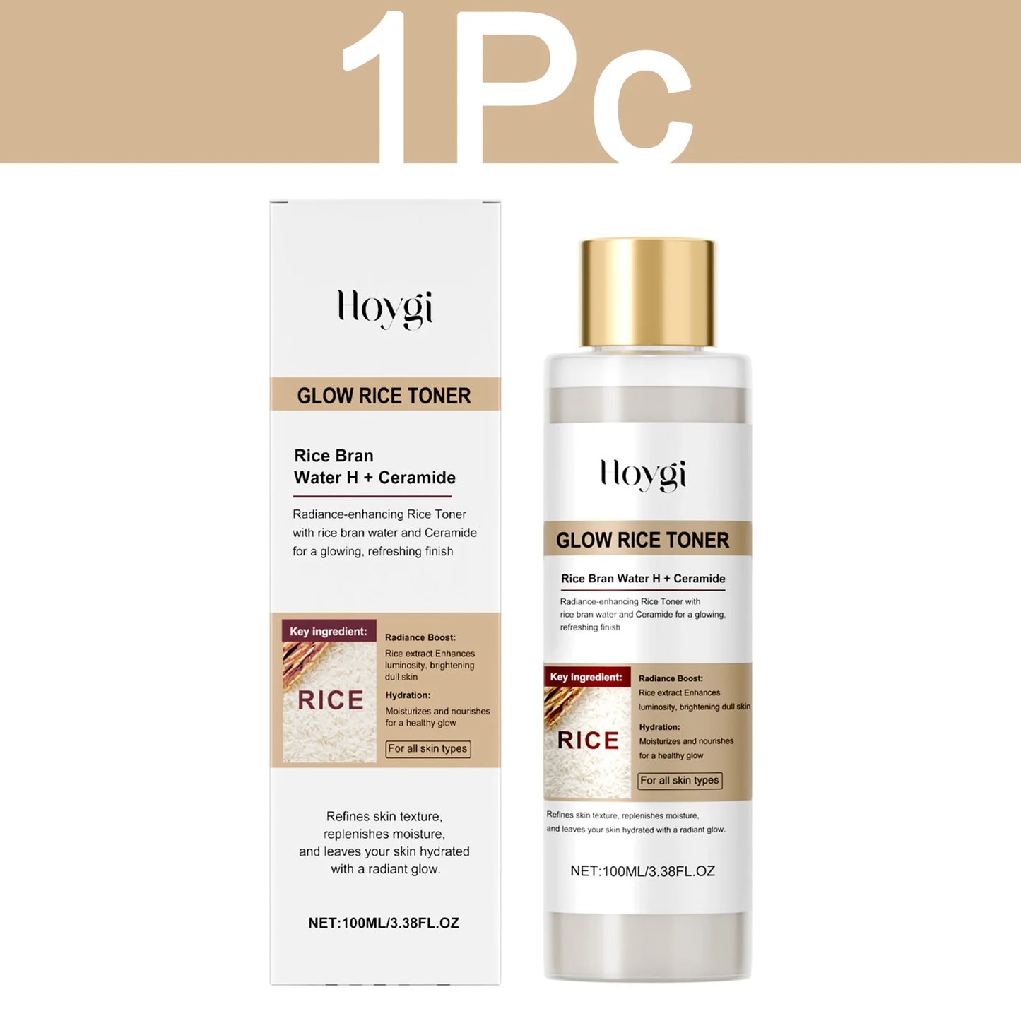 Hoygi Glow Rice Toner – Gentle Exfoliating & Hydrating Toner✨