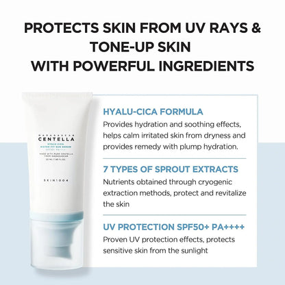 Hyalu-Cica Water Sunscreen – Spf50+ – Hydrating Korean Sun Serum✨