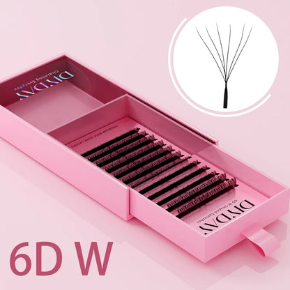 W-Shape Premade Fan – Lash Extensions – 3D–8D Volume Bloom Effect✨
