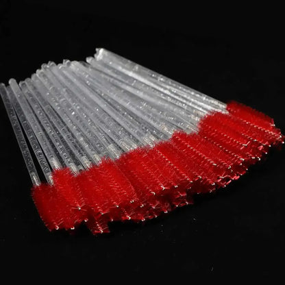 Disposable Eyelash & – Eyebrow Brushes – Crystal Handle Mascara Wands✨