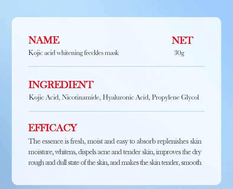 Sadoer Kojic Acid – Sheet Face Masks (10Pcs)✨